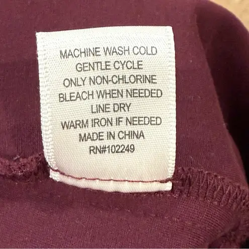 Skies Are Blue Scalloped Skirt in Burgundy