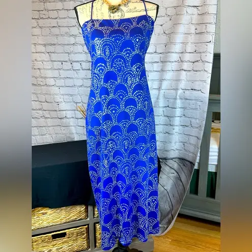 Vintage Blue Patra , Sequined Embellished Gown - Size 14