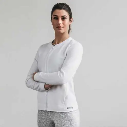 Nobull NWT Women’s Twill Zip Up Jacket - White