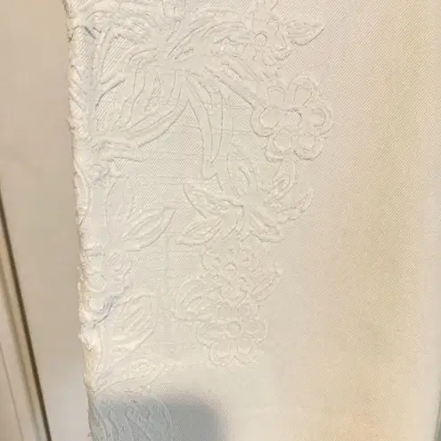 Twin Set MY TWIN women's size 29 floral embroidery Mother of Pearl fatigue pants