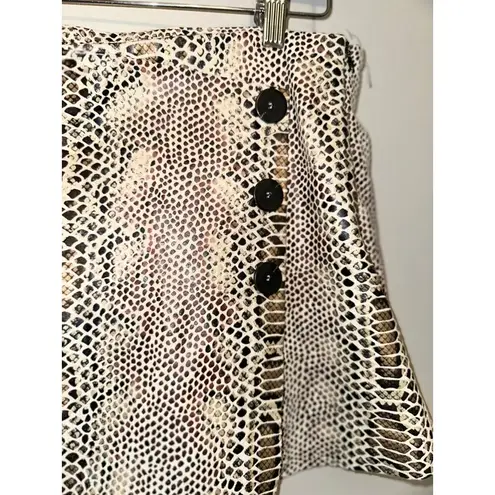 ZARA  Snakeskin Mini Skort - Size M