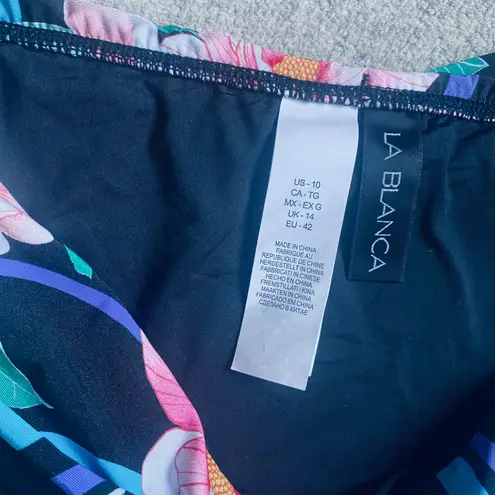 La Blanca Nightfall Blooms Shirred Band Hipster Bottom