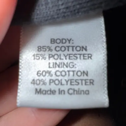 Evereve Black Sleeveless Hoodie Zipper Side Pocket Size M sweatshirt goth adjust