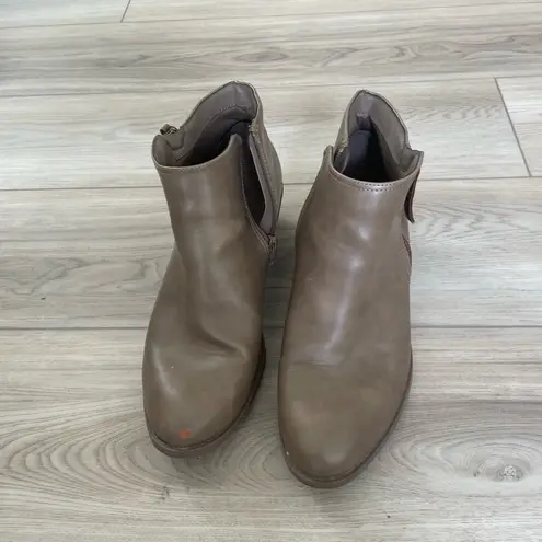 Arizona Jeans Arizona Camino Women Tan Side Zipper Casual Fashion Ankle Boots Size 11