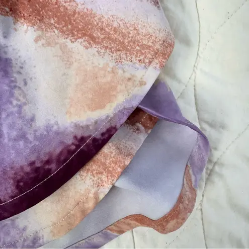 CALIA Womens Anywhere Printed Petal Hem Shorts Size M Athletic Pink Purple Girly Size M