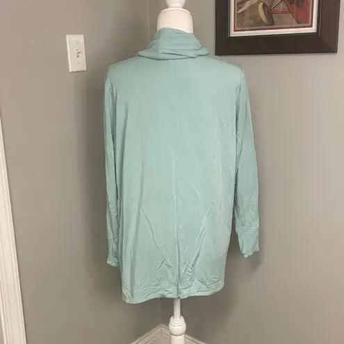 Athleta  Pranayama Restore Wrap Mint Green Cozy Comfy Long line Size Large Lounge