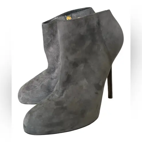 Sergio Rossi Elegant Gray Heeled Boots