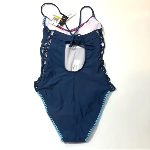 The Cove SALT+ Shell-stitch Blue One-piece Swimsuit