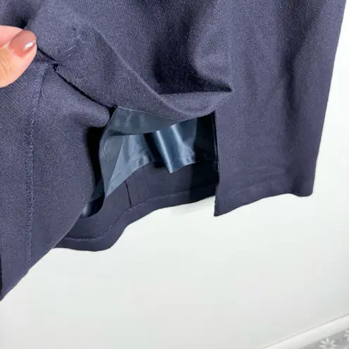 Sag Harbor Sag & Harbor Wool Midi Skirt Lined In Navy Size 10 Front Side Slit