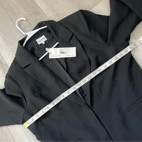 SNDYS Fern Jacket Blazer NWT womens Black (large) office work preppy classic