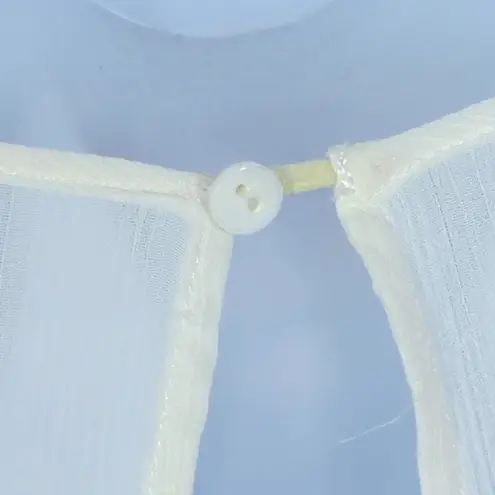 Stevie May Cosmic Currents Gold Embroidery Mini Dress Size Medium White