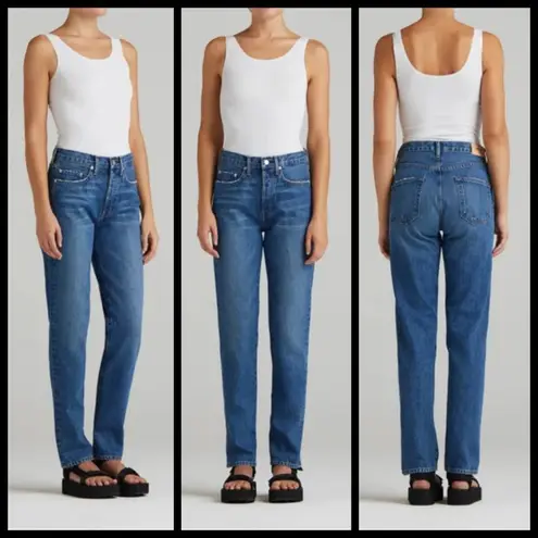 💕EDWIN💕 Cai High Waist Straight Leg Jeans Lumineer 100% Cotton Rigid 32 NWT Size undefined