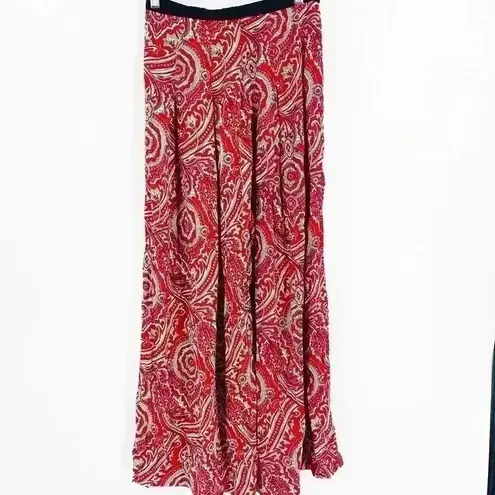 Staring At Stars UO Staring At Stars Women’s Lightweight Red Paisley Wide Leg Boho Pants Size 2