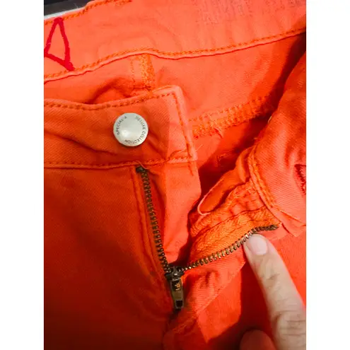 Special A Vintage Orange Cotton Spandex Blend Low Rise Skinny Jeans size 9