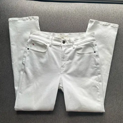 Lafayette 148 New York Reeve White Straight Leg Jeans Size 29