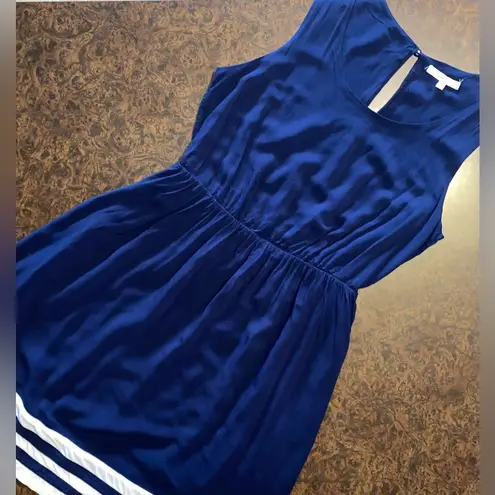 41 Hawthorn Navy Blue & White Sleeveless Midi Dress