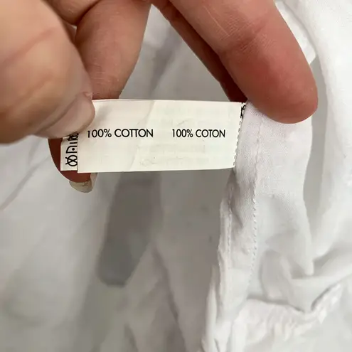 Poupette St. Barth Camila White Ruffled Mini Dress Small