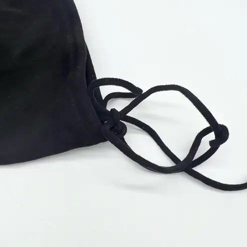 Olivia Fargiano Womens 6 Over the Knee Peep Toe Sueded Fabric Heeled Boot Black