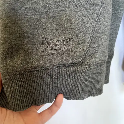 Everlast Sports grey hoodie sweater women's size medium fleece cotton top casual