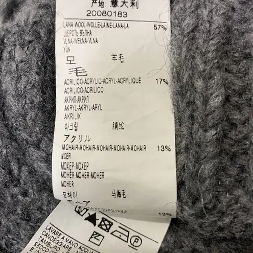 United Colors Of Benetton Wool Mohair Blend Open Knit Sweater Dress Size…