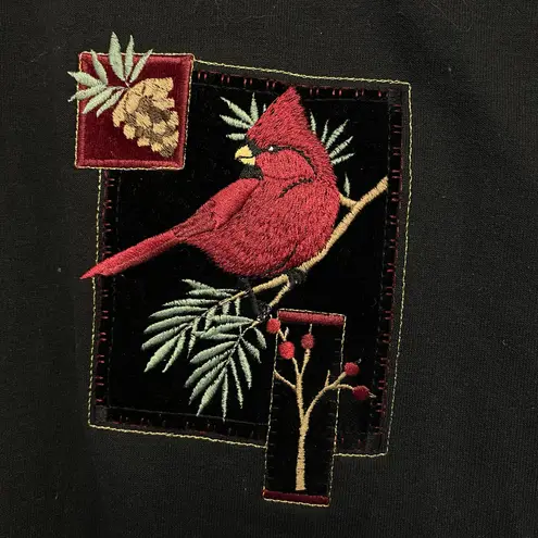 Morning Sun Vintage Grandma Cardinal Women’s Sweater Top Stitch by Size 2X