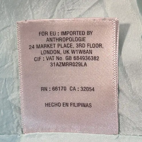 Maeve Anthropologie Skirt Women Size 8 Blue Birds Music Note Cloud Art Sparrow