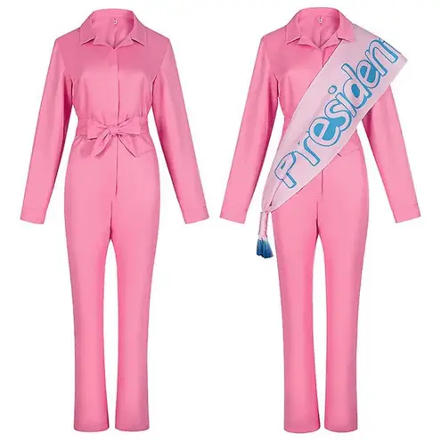 Pink Long Sleeve Jumpsuit Size M