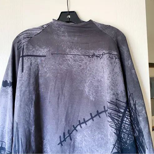 Rundholz Anthra Oversized Sweatshirt Abstract Print Gray Black Size Medium EUC