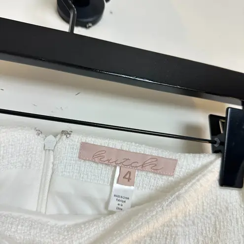 Hutch Anthropologie Adley Pearl-Trimmed Tweed Bridal Set in White