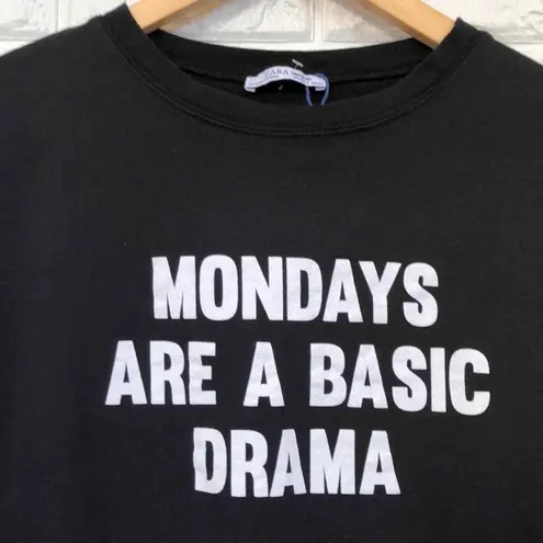 ZARA  Mondays are a basic drama oversized top Women’s Size M Medium - Image 2