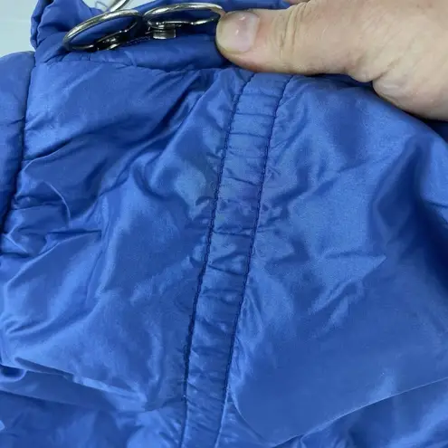 VTG Samsonite Sammie Series 96 Blue Nylon Puffer Bag Travel Purse Carryon Tote