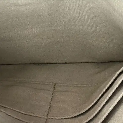 Jason Wu Brown Leather Flat Wallet/Bag Insert with Zipper and Hook Holder