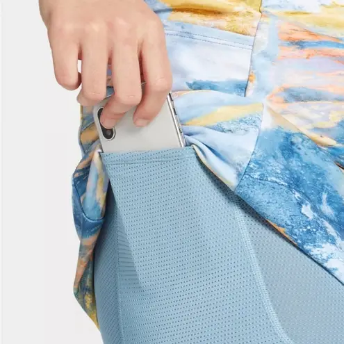 DSG Twitch + Allison Momentum One Shoulder Dress in Crater Lake Multi Size M NWT Blue Size M