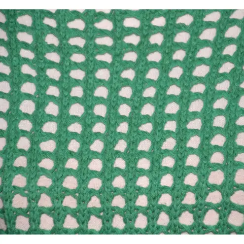 Dear John Green Open Knit Boat Neck Sweater Ladies Size M Long Sleeve Layering