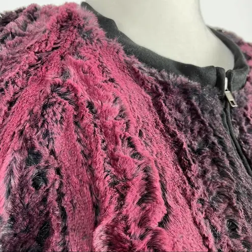 Eight Sixty Faux fur bomber jacket Size XS