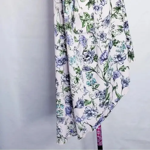 I Love JOAH Kimono Swimsuit Coverup Sheer Pink Floral