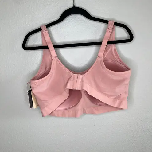 Truekind Womens 4XL Pink Bra Daily Comfort Wireless Shaper with extenders Size 4X