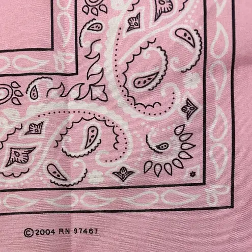 Paisley Design Bandana, Pink, 22”x22”, NWOT Pink