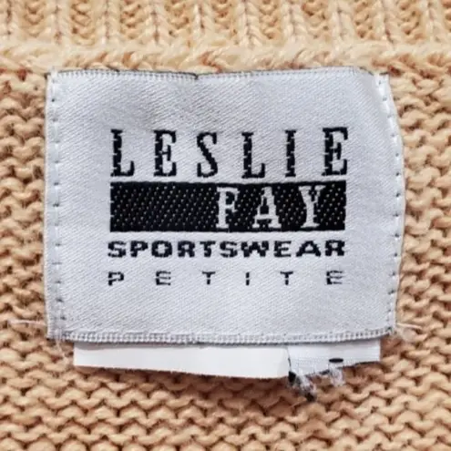 Leslie Fay Petite Vintage Beige Sweater