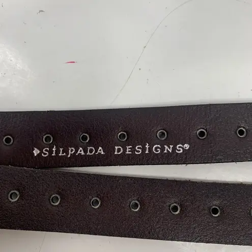 Silpada Designs Size Small Belt Brown Leather Studded Waist Wrap Around Women’s