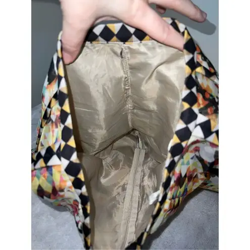 Women’s Graffiti Collage Shorts SMALL by Dazzle Funky Eccentric Black