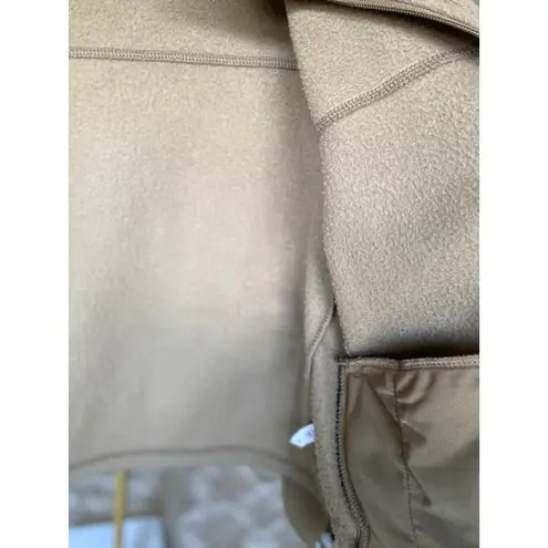 Cabela's Fleece Zip Jacket Brown Green Cozy Buttery Soft Outdoor Granola Autumn