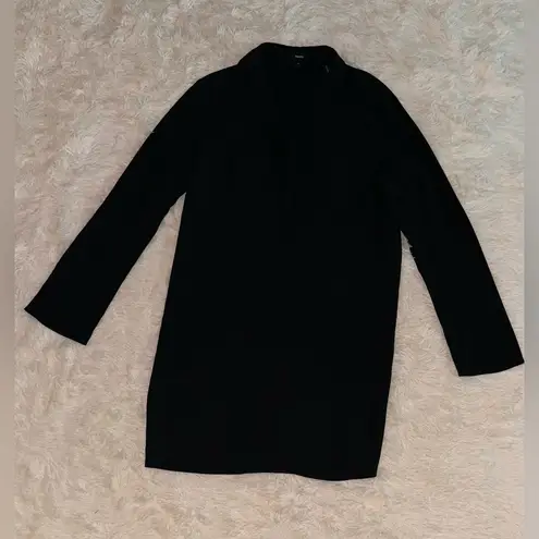 Theory NWOT  Slim Fit Long Sleeve Polo Black Dress sz 12