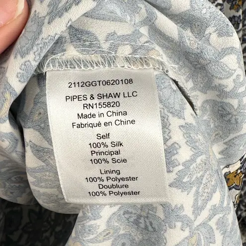 Veronica Beard Savile Printed Silk Crepe Floral Ruffle Mini Dress Women’s Sz 8