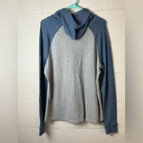 C Active Long Sleeve Waffle Knit Hooded Hi