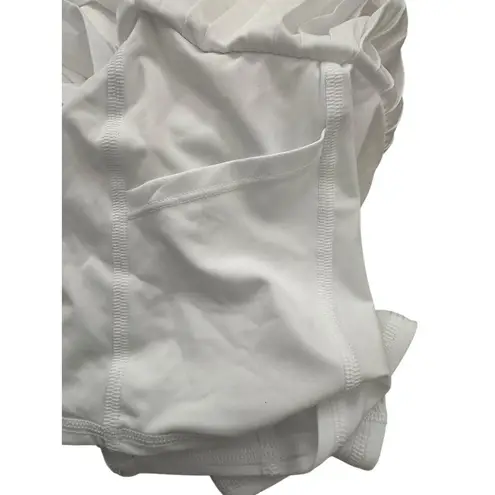 Alo Yoga Grand Slam Tennis Skirt White Size XXS Black