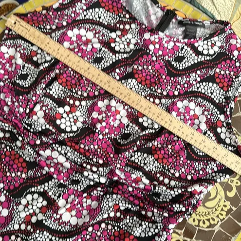 Ashley Stewart POLKA DOT KNIT MACI DRESS SZ: 2XL