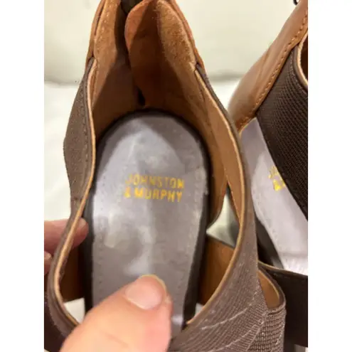 Johnston & Murphy Women's Wedge Sandals Brown/Tan Size 8M