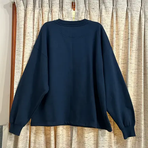 Crable Sportswear Atlanta Braves Fleece Sweatshirt Blue Size XXL