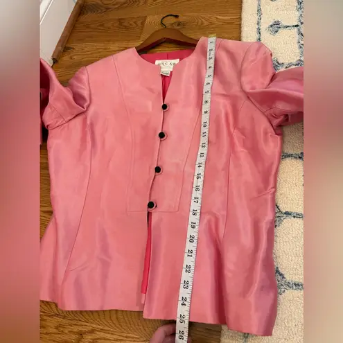 Oscar de la Renta Pink Jacket Size 14